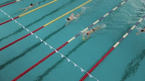 Authlets training in swimming pool Vidéo 89802967