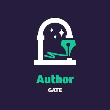 Author Gate Logo Stock Illustration