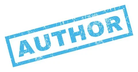 Author Text Rubber Seal Stamp Watermark Illustrazione stock