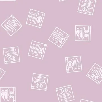Authoritative link line seamless pattern Illustrazione stock
