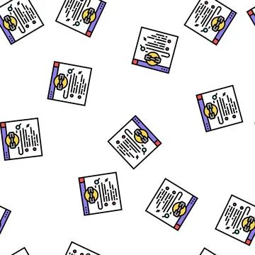 Authoritative link vector seamless pattern Illustrazione stock