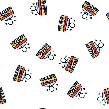 Authority law vector seamless pattern Stock Illustration