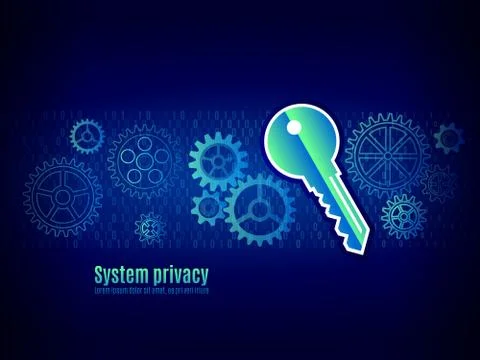 Authorization in the system. User authentication, Stock Illustration