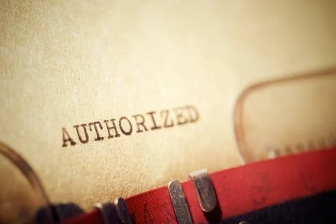 Authorized concept view Stock Photos