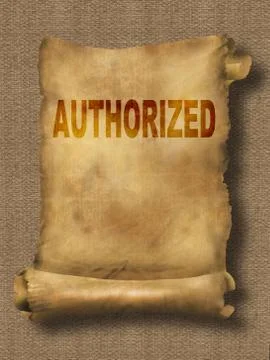 Authorized Stock Illustration