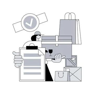 Authorized seller abstract concept vector illustration. Stock Illustration