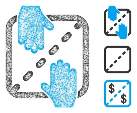 Authorized Shares Polygonal Web Vector Mesh Illustration 스톡 일러스트