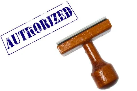 Authorized stamp Stock-Fotos