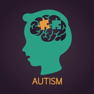 AUTISM vector icon illustration Stock Illustration