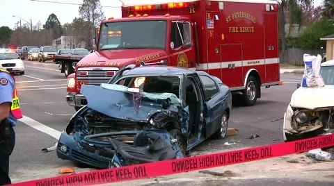 Auto Accident #11 Video stock 689414