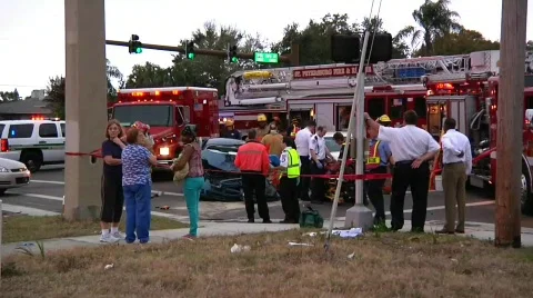 Auto Accident #2 Stock Footage 687255