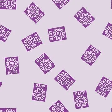 Auto adjust feature glyph vector seamless pattern Stock Illustration