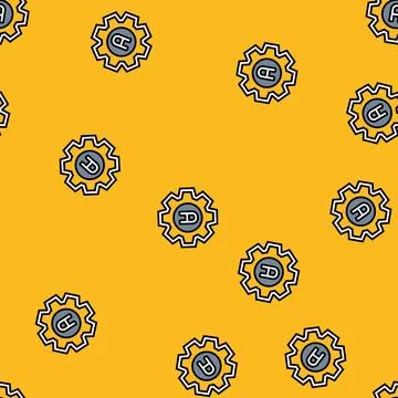 Auto adjust feature vector seamless pattern Stock Illustration