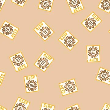 Auto adjust feature vector seamless pattern 스톡 일러스트