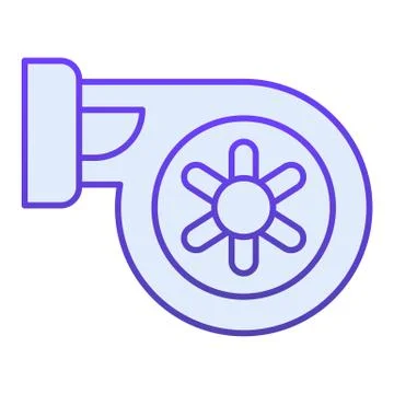 Auto air filter flat icon. Car filter blue icons in trendy flat style. Car part Stock Illustration