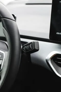 Auto audio control buttons in a car. Car button controller Stock Photos