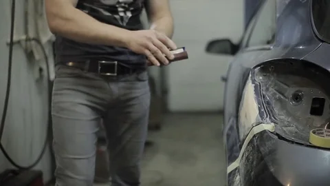 Auto body repair Video stock 73121345