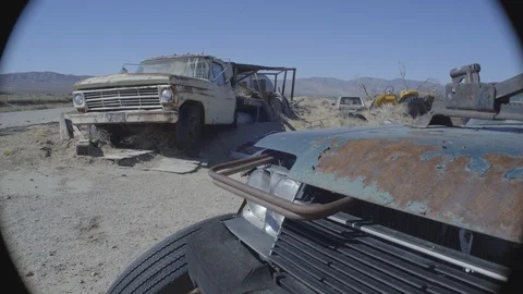 Auto Boneyards Stock Footage 124333640