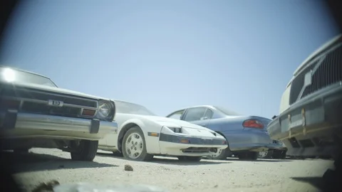 Auto Boneyards Stock Footage 124333837