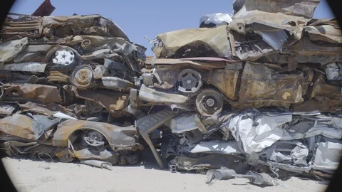 Auto Boneyards Stock Footage 124333875