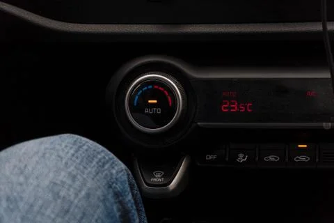 Auto button in the car air conditioning system Photos