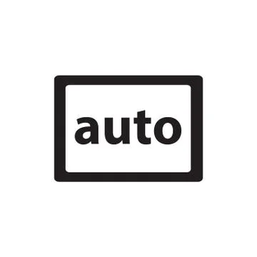 Auto button icon Illustrazione stock