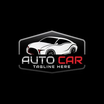 Auto Car concept vector logo design illustration Stock Illustration