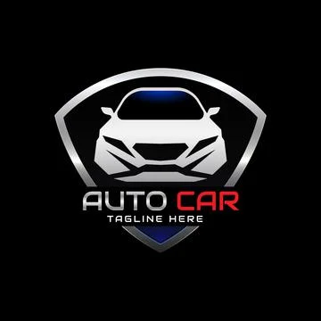 Auto Car concept vector logo design illustration Illustrazione stock