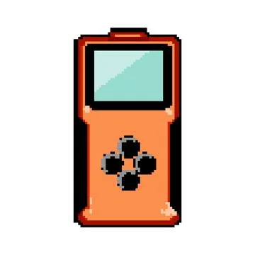 Auto car diagnostic scanner pixel art vector illustration Illustrazione stock
