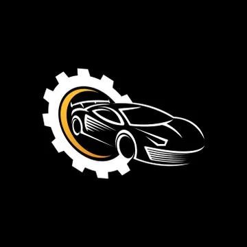 Auto Car Logo icon Vector Illustration template. Modern Sport Car vector logo Stock Illustration