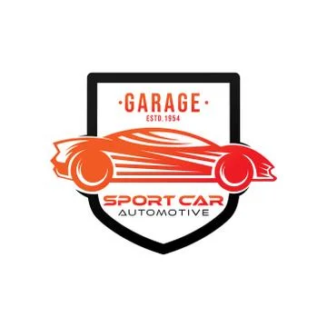Auto Car Logo icon Vector Illustration template. Modern Sport Car vector logo Stock-Illustration