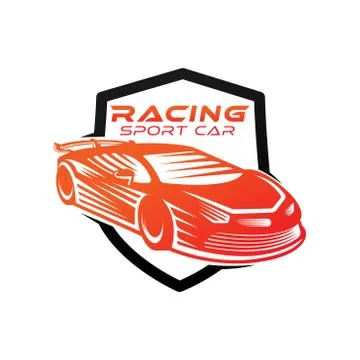 Auto Car Logo icon Vector Illustration template. Modern Sport Car vector logo Ilustração Stock
