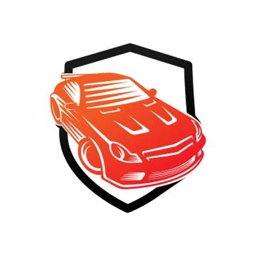 Auto Car Logo icon Vector Illustration template. Modern Sport Car vector logo Stock Illustration