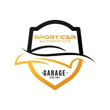 Auto Car Logo icon Vector Illustration template. Modern Sport Car vector logo Stock Illustration