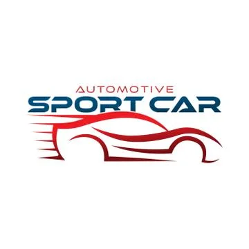 Auto Car Logo icon Vector Illustration template. Modern Sport Car vector logo Stock Illustration