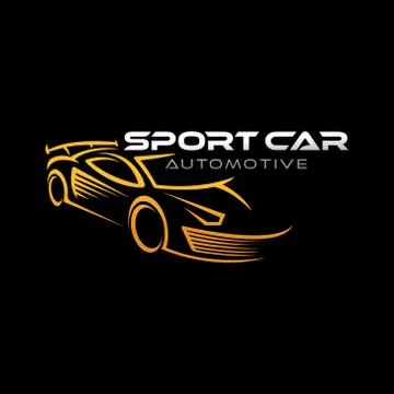 Auto Car Logo icon Vector Illustration template. Modern Sport Car vector logo Stock Illustration