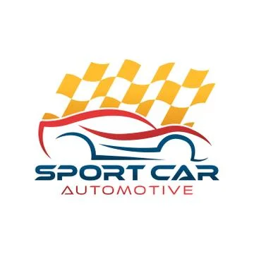 Auto Car Logo icon Vector Illustration template. Modern Sport Car vector logo Ilustração Stock