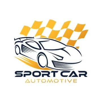 Auto Car Logo icon Vector Illustration template. Modern Sport Car vector logo Stock Illustration