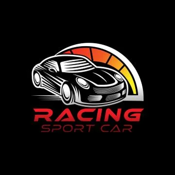 Auto Car Logo icon Vector Illustration template. Modern Sport Car vector logo Illustrazione stock