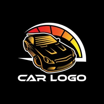 Auto Car Logo icon Vector Illustration template. Modern Sport Car vector logo Stock Illustration