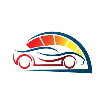Auto Car Logo icon Vector Illustration template. Modern Sport Car vector logo Stock-Illustration