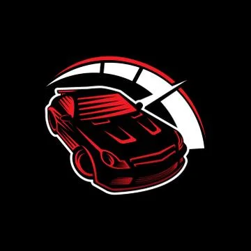 Auto Car Logo icon Vector Illustration template. Modern Sport Car vector logo 스톡 일러스트