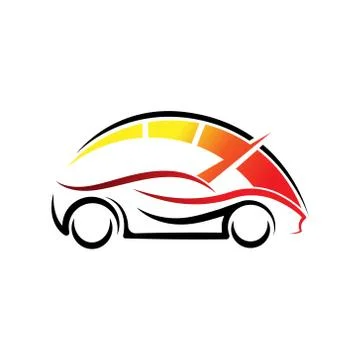 Auto Car Logo icon Vector Illustration template. Modern Sport Car vector logo Stock Illustration