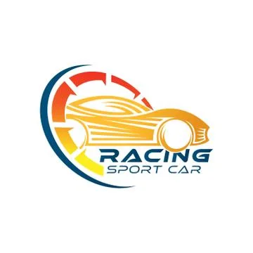Auto Car Logo icon Vector Illustration template. Modern Sport Car vector logo Ilustração Stock