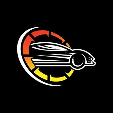 Auto Car Logo icon Vector Illustration template. Modern Sport Car vector logo Stock Illustration
