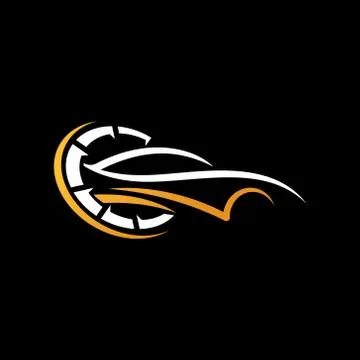 Auto Car Logo icon Vector Illustration template. Modern Sport Car vector logo Stock Illustration