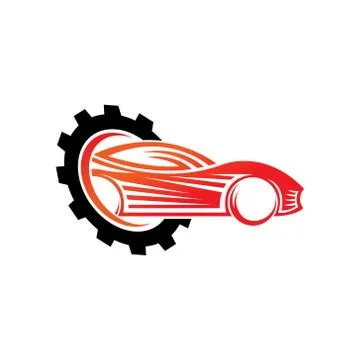 Auto Car Logo icon Vector Illustration template. Modern Sport Car vector logo Stock Illustration