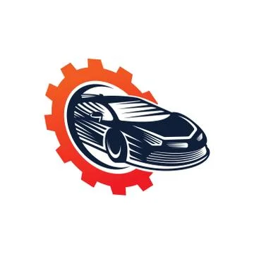Auto Car Logo icon Vector Illustration template. Modern Sport Car vector logo Stock Illustration