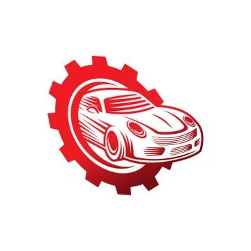 Auto Car Logo icon Vector Illustration template. Modern Sport Car vector logo Stock Illustration