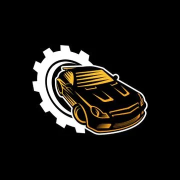 Auto Car Logo icon Vector Illustration template. Modern Sport Car vector logo Stock Illustration